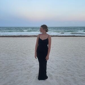 Katie May Surreal gown in black